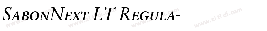 SabonNext LT Regula字体转换